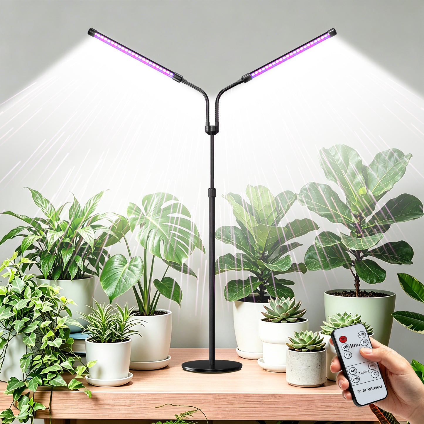 Nanolux Desktop Full Spectrum LED Grow Light 2-Head - image 1