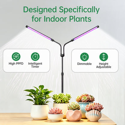 Nanolux Desktop Full Spectrum LED Grow Light 2-Head - image 3