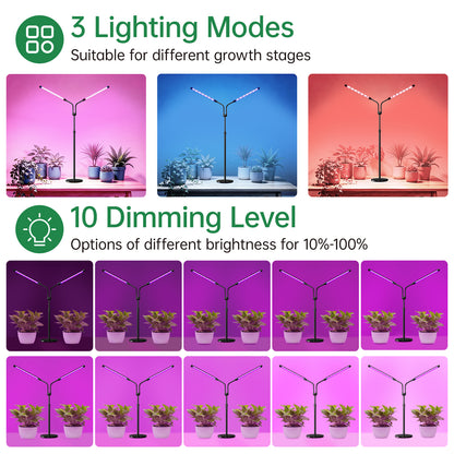 Nanolux Desktop Full Spectrum LED Grow Light 2-Head - image 4