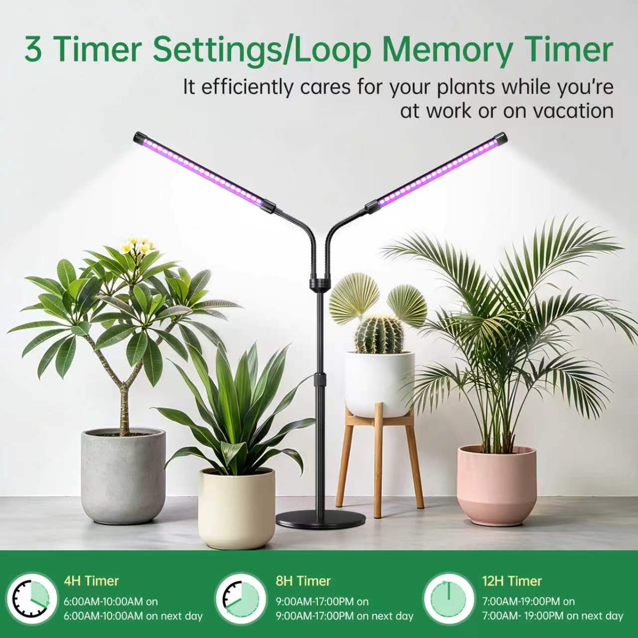 Nanolux Desktop Full Spectrum LED Grow Light 2-Head - image 6