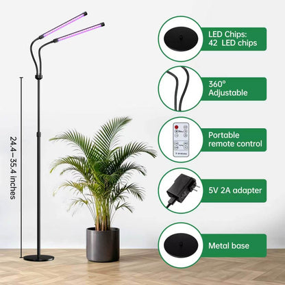 Nanolux Desktop Full Spectrum LED Grow Light 2-Head - image 7