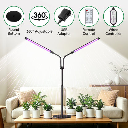 Nanolux Desktop Full Spectrum LED Grow Light 2-Head - image 8