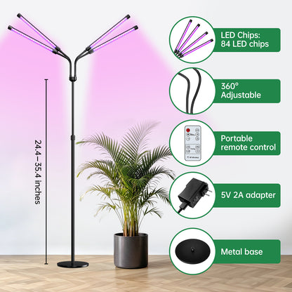 Nanolux Desktop Full Spectrum LED Grow Light 4-Head - image 6