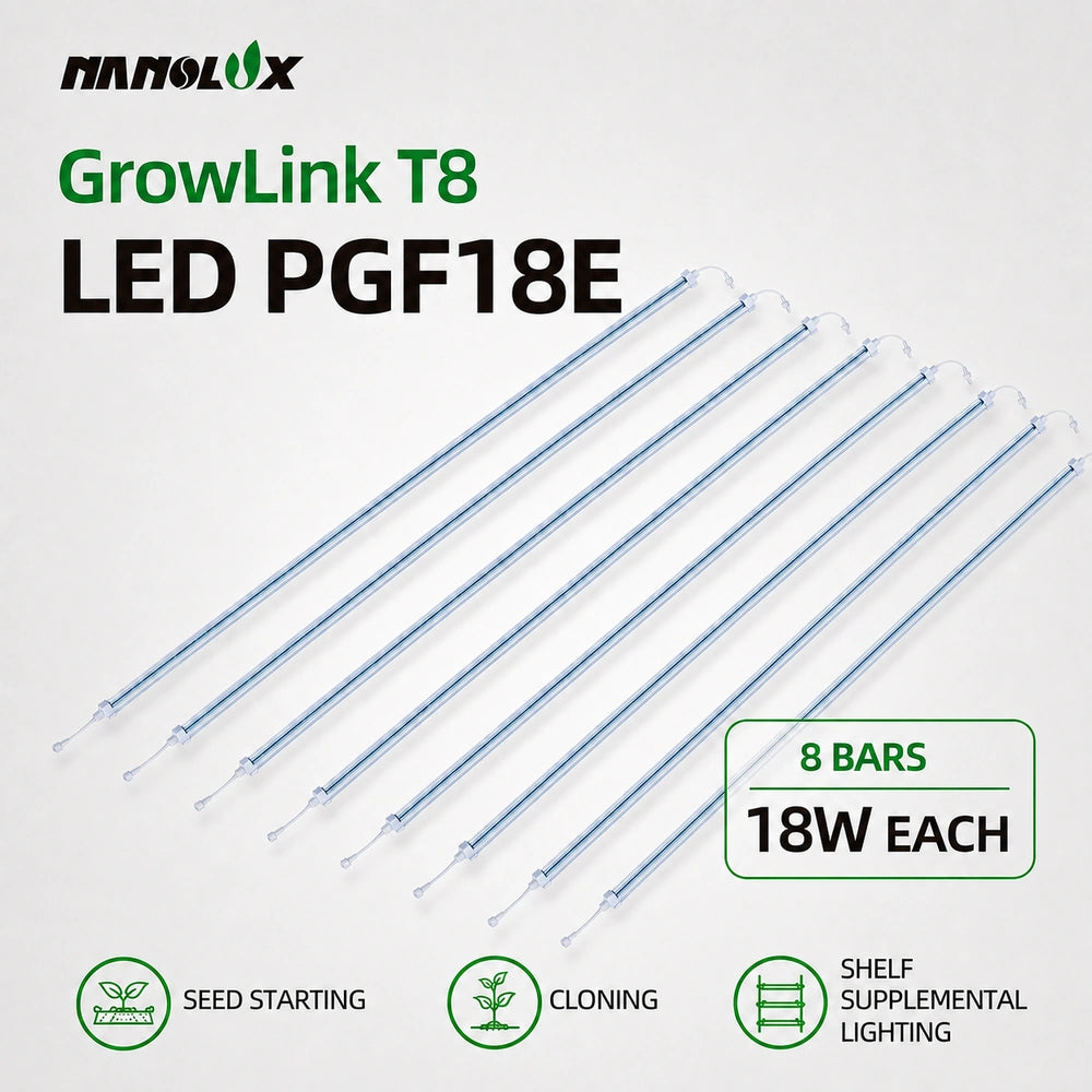 Nanolux GrowLink T8 LED PGF18E 8 bars 18W each