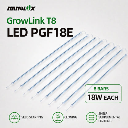 Nanolux GrowLink T8 LED PGF18E 8 bars 18W each