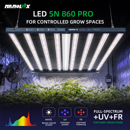 Nanolux LED SN860 Pro gallery image 06 controlled grow space