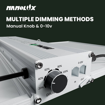 Nanolux RG300 manual dimming and 0-10V control