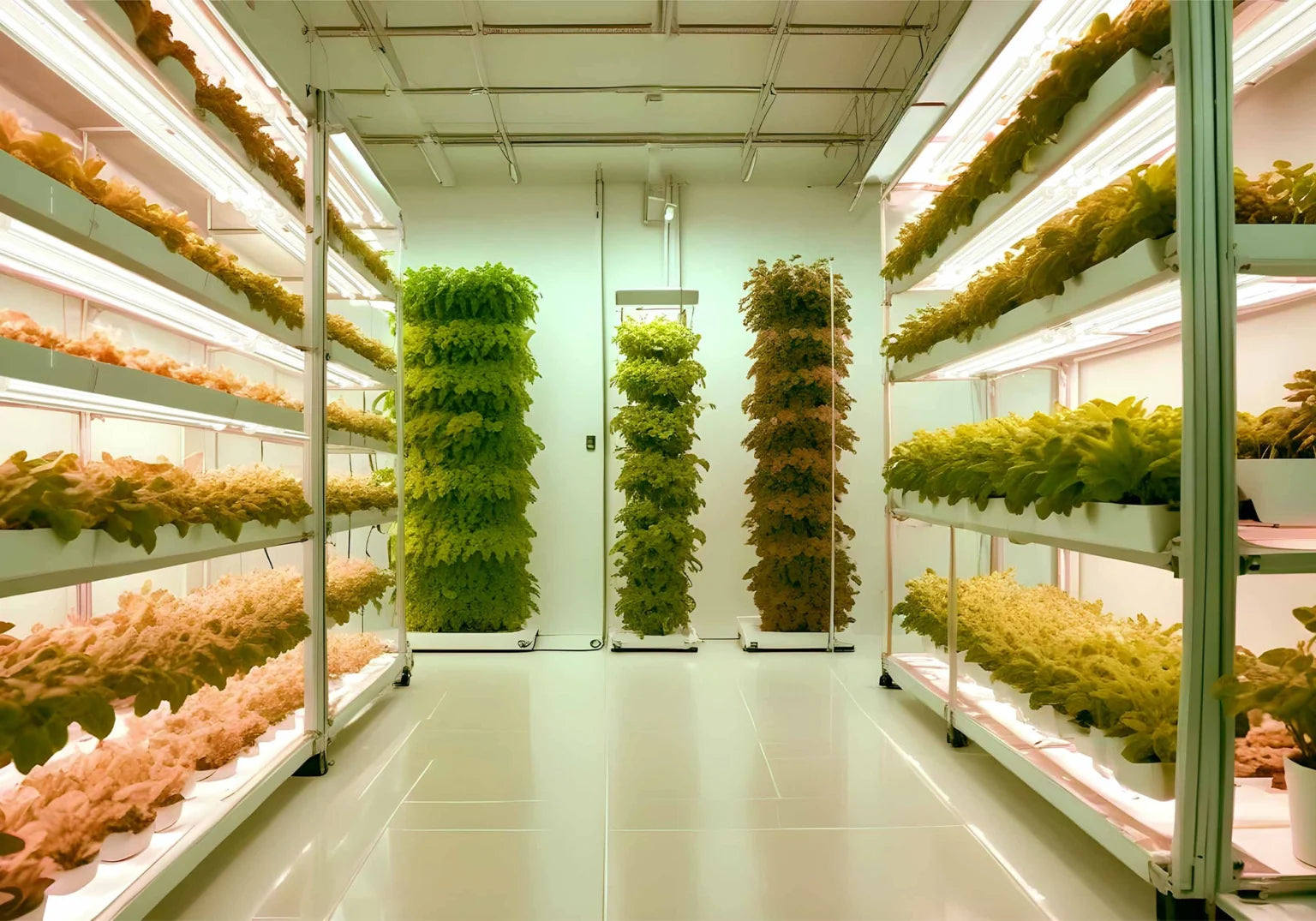 Nanolux vertical farming lighting installation