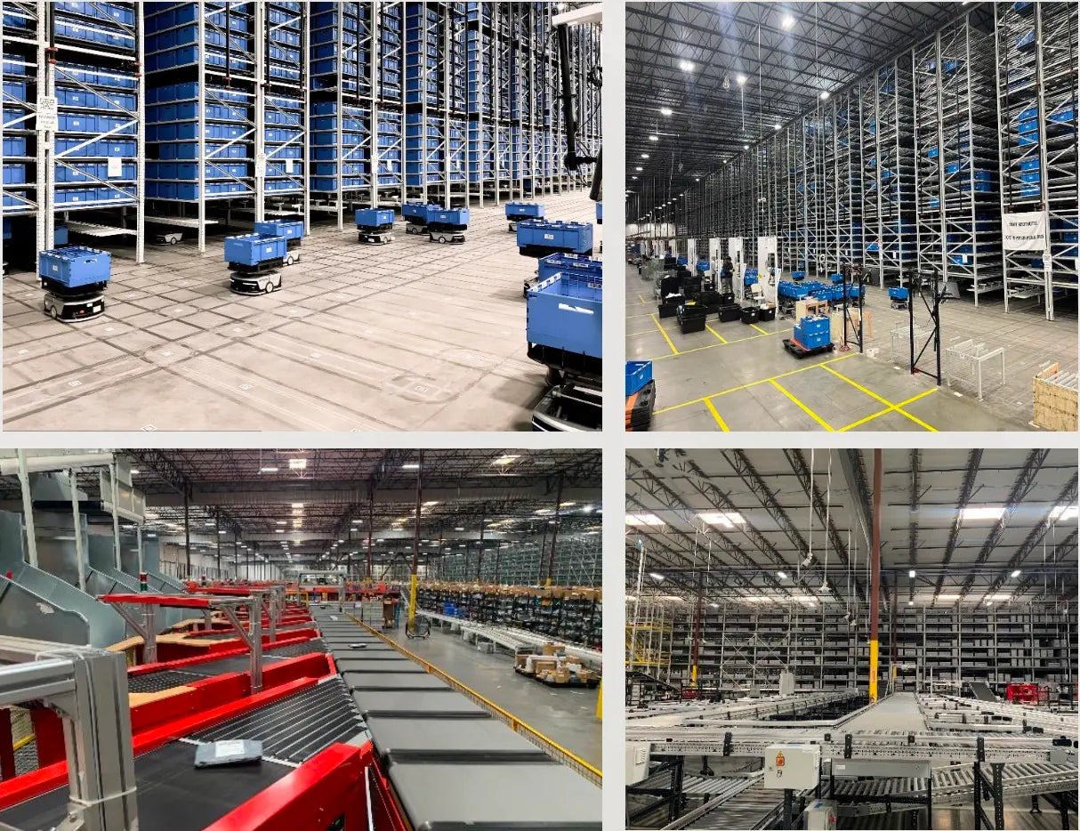Automated warehouse and logistics operations used for selected Nanolux.ai inventory